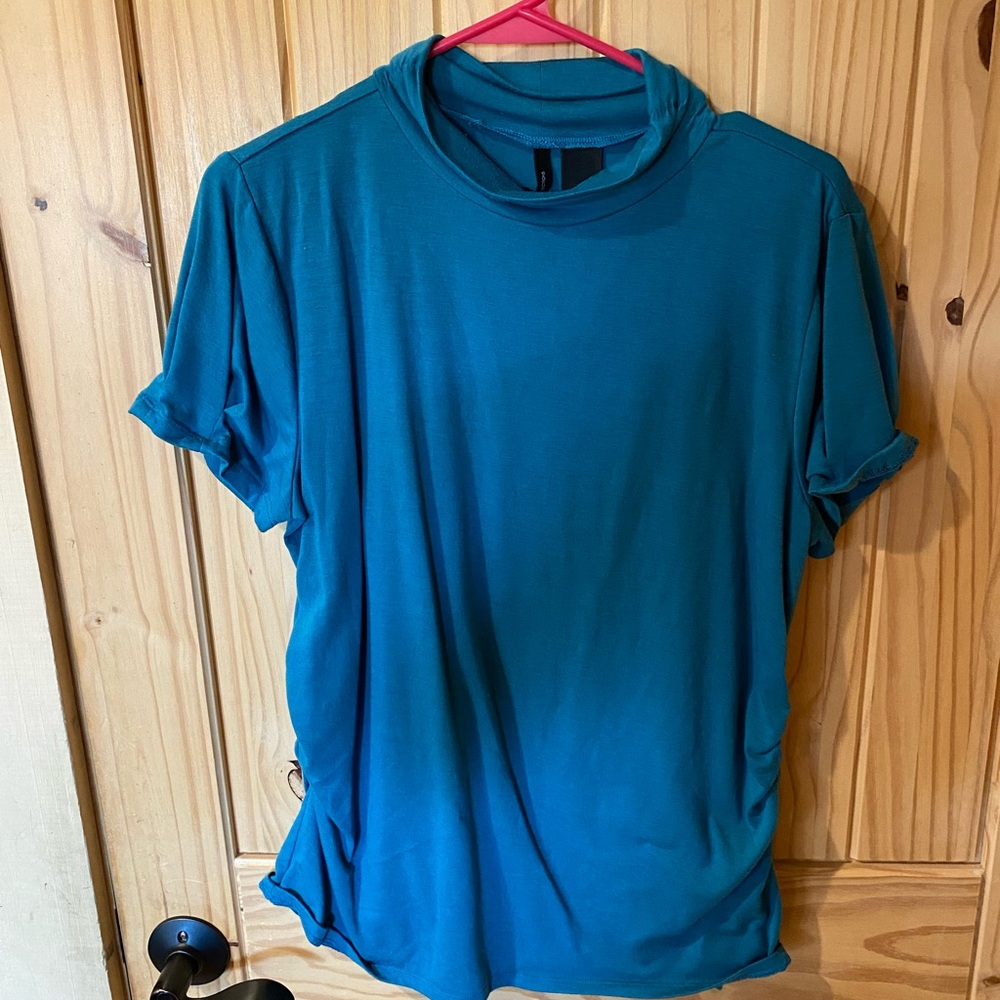 New Directions Teal Short Sleeve Top
